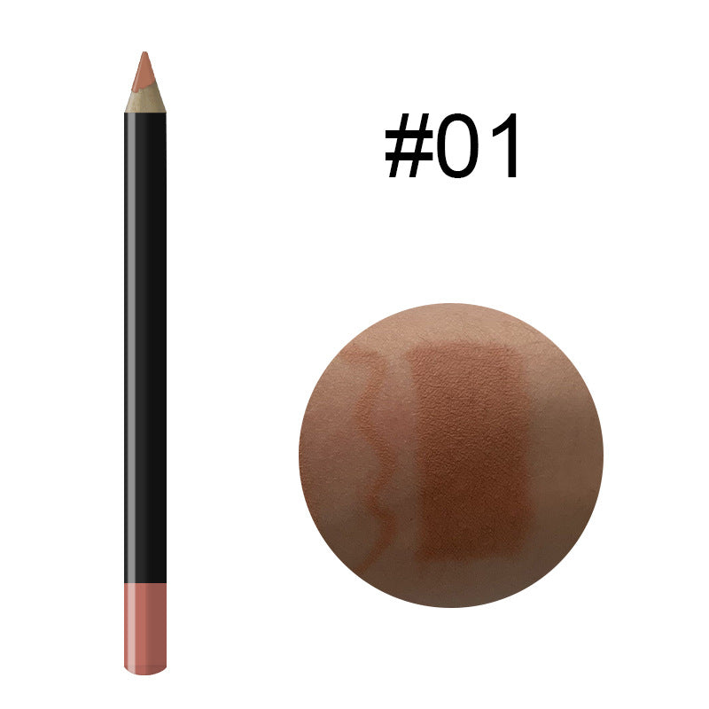 Foreign Trade Cross-Border 20-Color Multi-Functional Waterproof Lip Liner