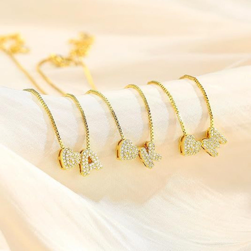 Heart-shaped Necklace18K Gold Plated For Women