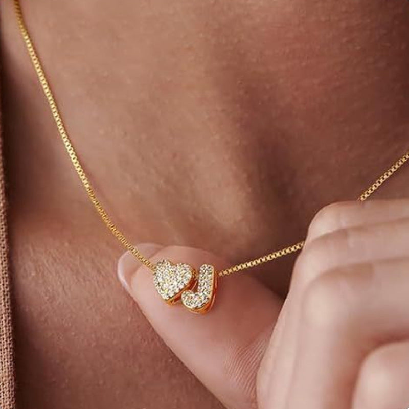Heart-shaped Necklace18K Gold Plated For Women